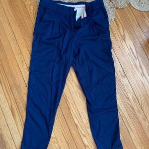H&M Navy Blue Cropped Dress Pants